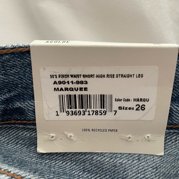 NWT Agolde Jorts style- size 26 - Picture 4 of 5